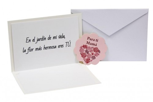 Tarjeta mama flores