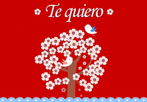 Tarjeta amor arbol - te quiero