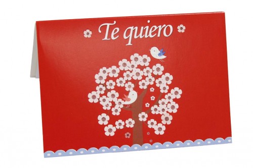 Tarjeta amor arbol - te quiero