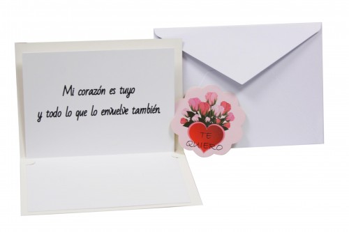 Tarjeta amor arbol - te quiero