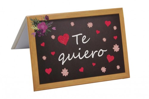 Carte d'amour - I love you blackboard