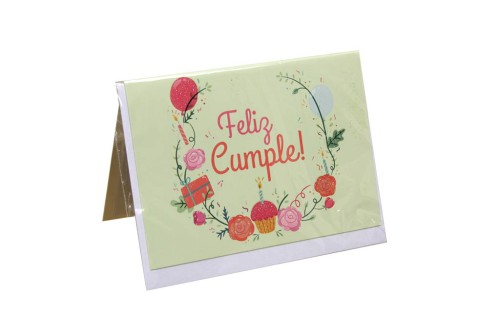 Carte d'anniversaire - joyeux anniversaire floral