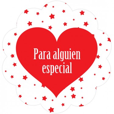 Stickers  amor - corazon c/ estrellitas