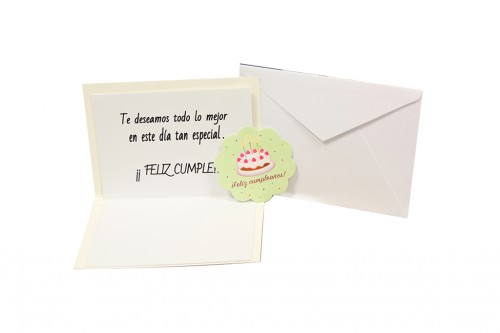 Tarjeta feliz cumpleaños globo asbstracto