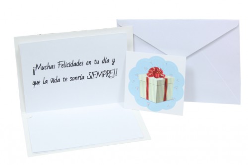 Tarjeta feliz cumpleaños fiesta tarta