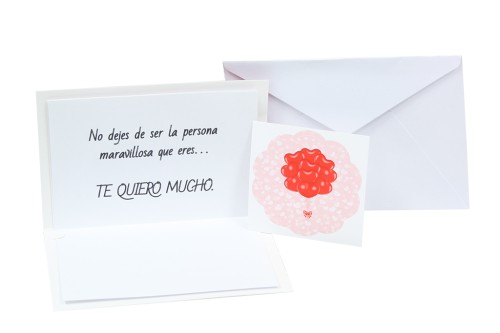 Tarjeta felicidades papel rasgado