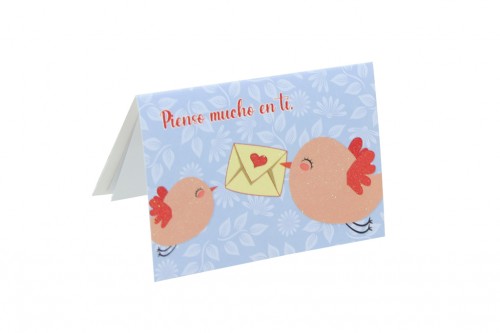 I think a lot about you birds card