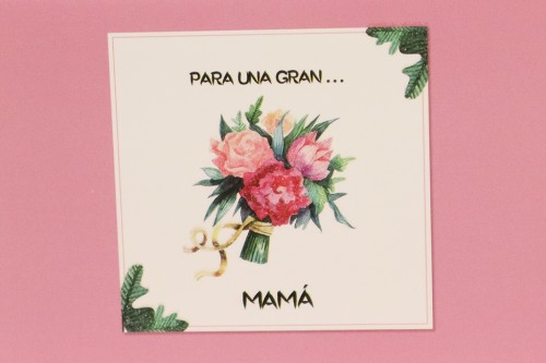 Tarjeta para una gran mamá ramo