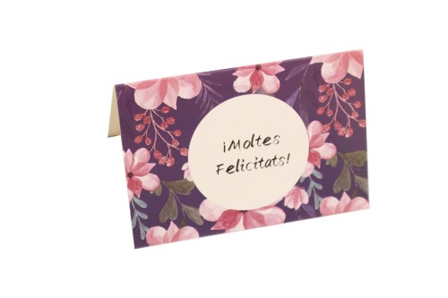 Tarjeta  moltes felicitats