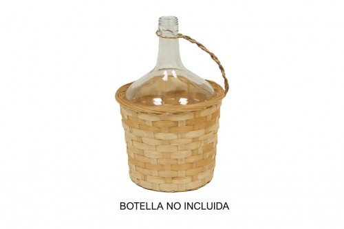 Porta botellas bambu