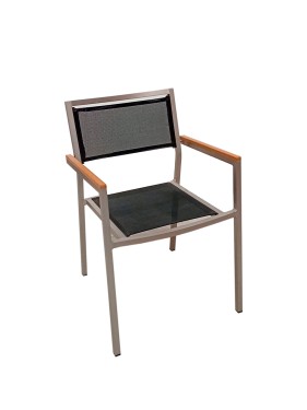 Silla jardin negra