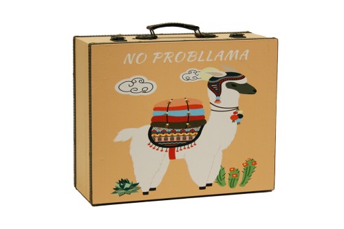 Maleta llama naranja