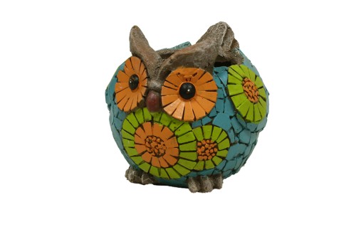 Macetero ceramica buho