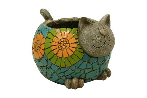 Macetero gatito decoracion