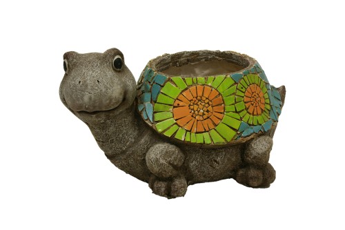 Macetero tortuga ceramica