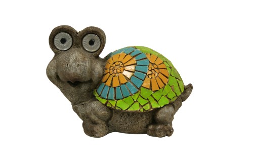 Decoracion tortuguita ojos con luz