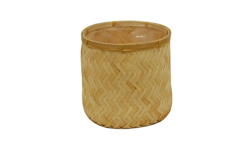 Panier cylindre en bambou