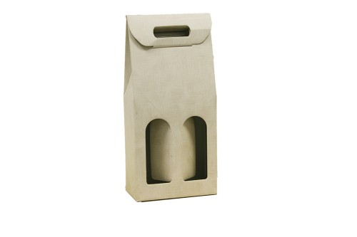 Etui pour deux bouteilles blanches (petits défauts)