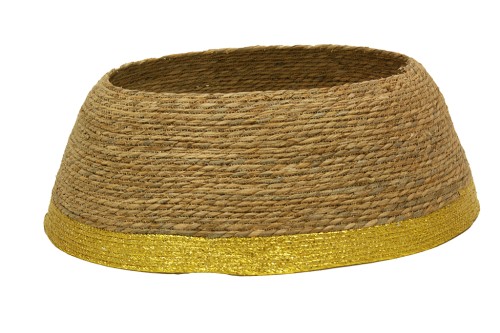 Base arbol de navidad seagrass detalle dorado