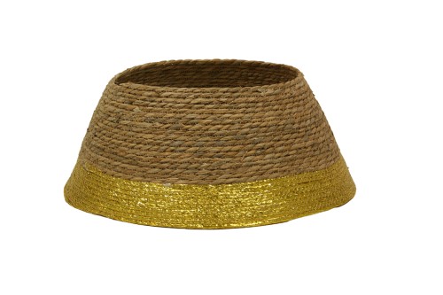 Base arbol de navidad  seagrass borde dorado