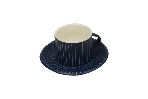 Tasse de café bleue