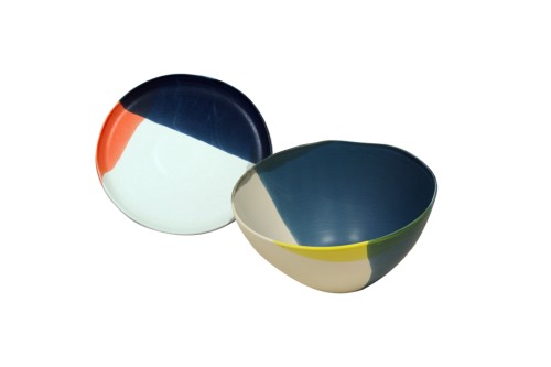 Bol et assiette en céramique Miro