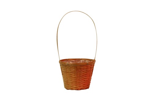 Cestas bambu roja dos colores descolorida