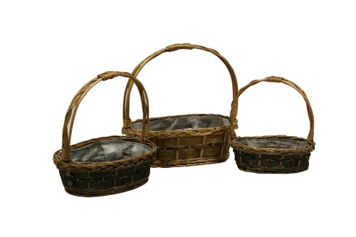 Cestas pequeñas de mimbre s/ 3