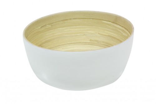 Cuenco madera blanco