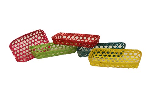 Bandejas pequeñas de colores s/5