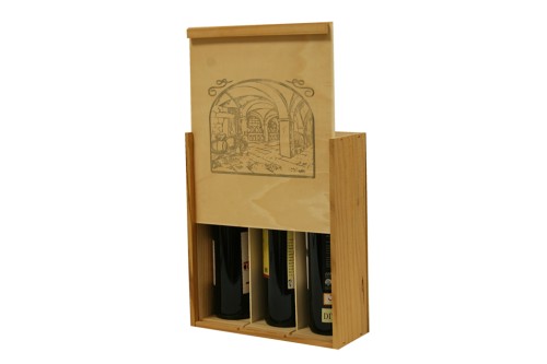 Estuche para vino 3 botellas