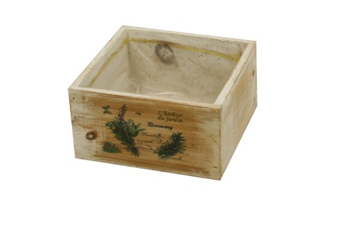Macetero de madera pequeño