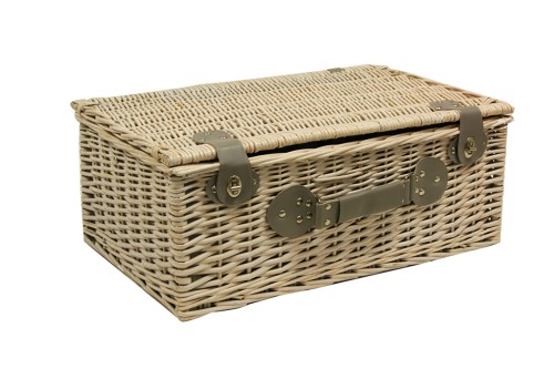 Cesta de picnic blanca