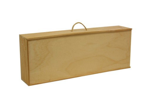 Estuche madera tapa descuadrada