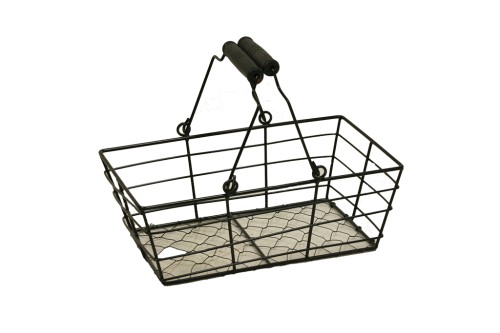 Cesta metalica con asas