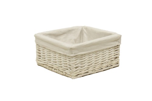 Cajonera mimbre blanca pequeña