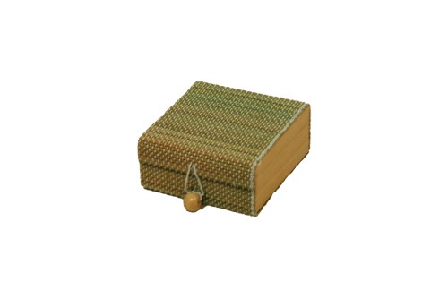 Caja bambu pequeña verde