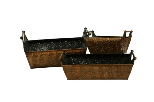 Macetero metal s/3