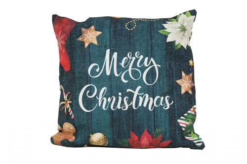 green christmas cushion