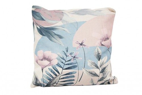 pink plants cushion