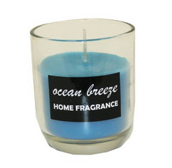 Blue scented candle (ocean)