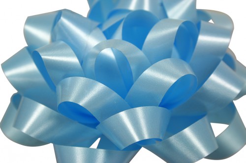 Lazo pompon azul