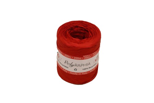 Rollo raphia rojo