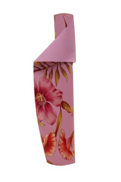 Rouleau Double Face Lilas / Fleurs Réelles 70×50 mt.