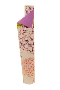 Rouleau Double Face Contraste Lilas / Hortensias 70×50 mt.