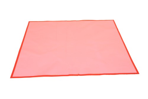 Hojas papel transparente rojo 58*58cm