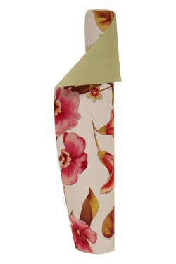 Rollo doble cara contraste verde/ flores reales h. 70*50 mt.