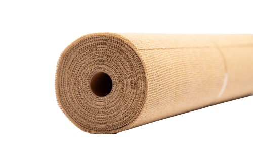 Bobina jute y algodón color kraft