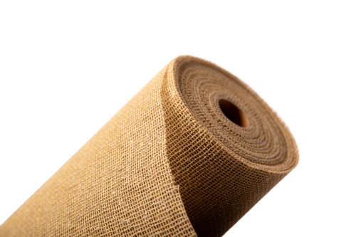 Bobina jute y algodón color kraft