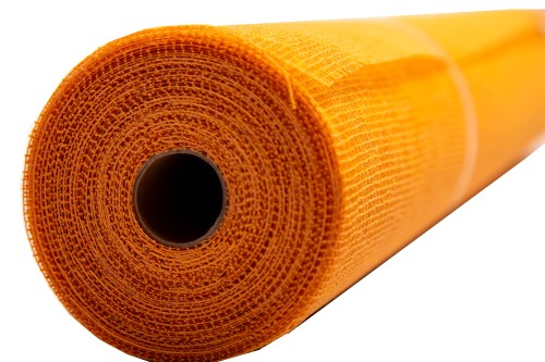 Bobina de jute y algodón naranja